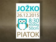 Náš chlapček Obraz na stenu s textom