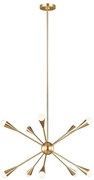 Feiss FE-JAX10-BB - LED Luster na tyči JAX 10xG9/3W/230V zlatá