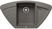 Blanco Zia 9 E, silgranitový drez 930x510x180 mm, 1-komorový, sivá vulkán, BLA-527395