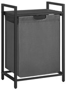 Kôš na bielizeň REX čierna/sivá