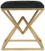 Stolička v čierno-zlatej farbe Mauro Ferretti Piramid