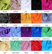 Bavlnená prestieradlo 130x70 cm SUPER (20 farieb)