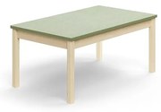 Stôl DECIBEL, 1200x700x530 mm, akustické linoleum, breza/zelenošedá