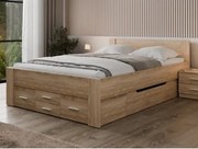 Postel Iwetta 140x200 cm, dub sonoma%