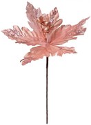 Ružová umelá rastlina vianočná hviezda Poinsettia - Ø 25*38 cm