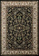 Berfin Dywany, Kusový koberec Anatolia 5378 S (Black), 100x200, čierna, kancelária