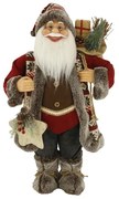 Dekorácia Vianočný Mikuláš Bordový 60cm