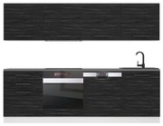 Kuchynská linka Belini Premium Full Version 240 cm eben kráľovský s pracovnou doskou ALICE