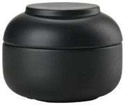 Čierny kameninový kúpeľňový organizér na vatové tampóny Sensu – Zone