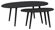 Eglo 424047 - SADA 2x Odkladací stolík ALORAN čierna EG424047