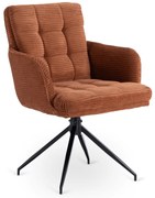 Akita otočná jedálenská stolička, rudy