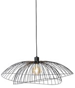 Inteligentné závesné svietidlo čierne 66 cm vrátane Wifi G95 - Pua