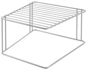 Oceľová prídavná polička v striebornej farbe 25x25 cm Boxe – Metaltex