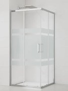 Sprchový kút štvorec 80x80 cm SAT TEX SIKOTEXQ80CRS