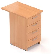 Kontajner Visio 70 x 47 cm - 4 zásuvky, buk