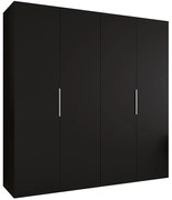 Skriňa Marbella I 200 čierna/strieborný