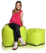 Sedací vak taburetka kocka malá limetková EMI