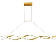 LED Luster na lanku TWIST LED/37W/230V 4000K 120 cm zlatá
