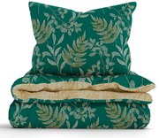 Bavlnené obliečky Renforcé - Gabriela tmavo zelená
