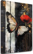 Obraz motýľov Prekvapenie - 100% originál domaľovaný akrylom