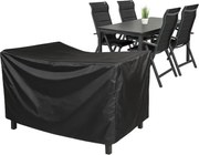 Doppler Ochranný obal na stôl 180 x 100 cm + 4 kreslá polohovacie, stohovacie