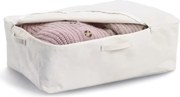 Zeller Present Úložný textilní box se zipem na uložení textilu CREAM, 60 × 39 × 18 cm