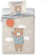 Obliečky do postieľky Macko Hnedý 135x100cm+40x60cm Faro