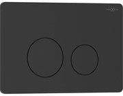 Mexen Tex 06, splachovacie tlačidlo z nehrdzavejúcej ocele, čierna matná, 6106-02