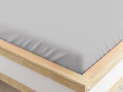 Napínacia plachta z mikrovlákna svetlo sivá 160 x 200 cm