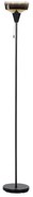 Kovová stojaca lampa 175 cm čierna/zlatá TALPARO Beliani