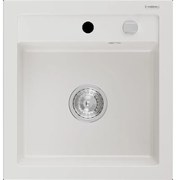 Mexen Vito granitový jednokomorový drez 520 x 490 mm, biela- 6503521000-20