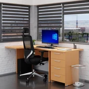 Zostava kancelárskeho nábytku Visio 3, 140 cm, ľavá, buk