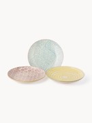 Súprava ručne maľovaných tanierov Patrizia, 3 ks