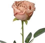 Dekorácia umelá kvetina ružová ruža Rose Pink - 9*9*61 cm
