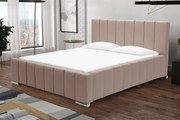 Čalúnená posteľ s úložným priestorom SWEET Světle růžová 180 x 200 cm