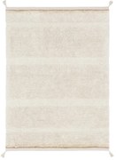 Krémový prateľný ručne tkaný bavlnený koberec 200x300 cm Bloom Natural – Lorena Canals