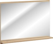 Comad Závesné zrkadlo bez osvetlenia Nova Oak 80x57 cm