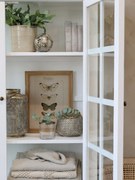 Bronzová antik kovová dekoračná guľa Vire Leaves - Ø 12cm