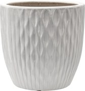 Keramický obal na květináč SLOWNY 39 cm bílý
