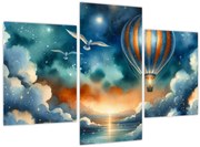 Obraz - Lietať nočnou oblohou (90x60 cm)