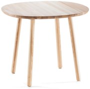 Prírodný jedálenský stôl z masívu EMKO Naïve, ⌀ 90 cm