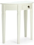 furniture-nabytek.cz - Masívny toaletný stolík Catana v bielej farbe, borovica, lakovaný – guľatý