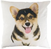Plátený vankúš Corgi s výplňou - 50 * 50 * 10cm