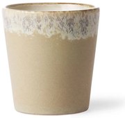 Béžový retro hrnček na kávu Coffee 70s Bark - Ø7,5*8cm / 180ml