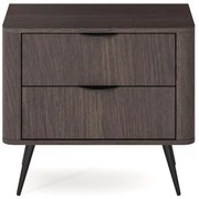 Nočný stolík Veris G dub dunin/čierna