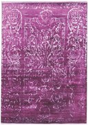 Diamond Carpets India, Ručne viazaný kusový koberec Diamond DC-JK 2 Purple / silver (overdye), 180x275, fialová, kancelária