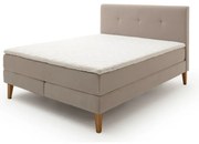 Béžová boxspring posteľ 160x200 cm Stockholm – Meise Möbel