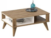 Konferenční stolek Ionis 90 cm dub/bílý