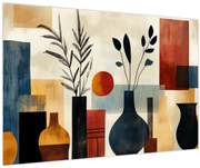 Obraz - Kubistické vázy (90x60 cm)