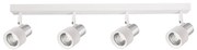Bodové svietidlo Cino, 4x biele/chrómové kovové tienidlo, w